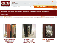 Tablet Screenshot of lockeystore.com